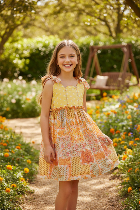 Vestido tirantes multicolor "Aikido"