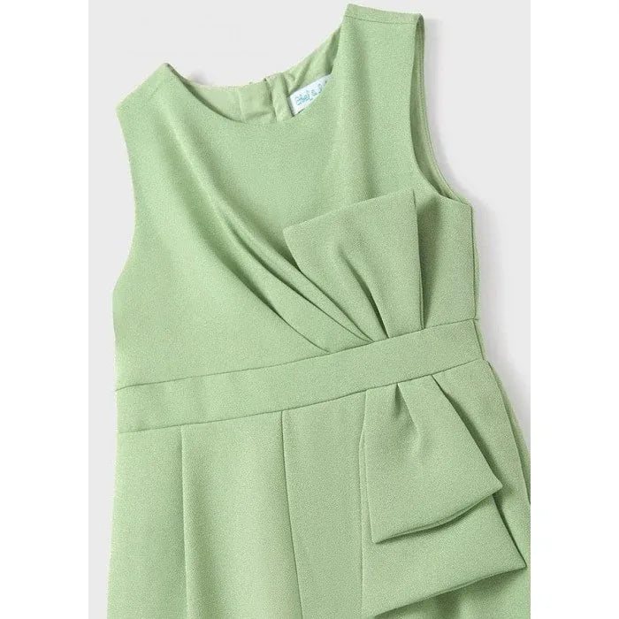 Mono crepe verde con lazada - PARDALETS