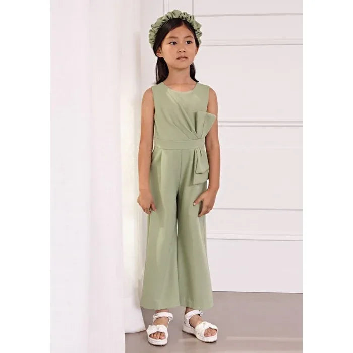 Mono crepe verde con lazada - PARDALETS