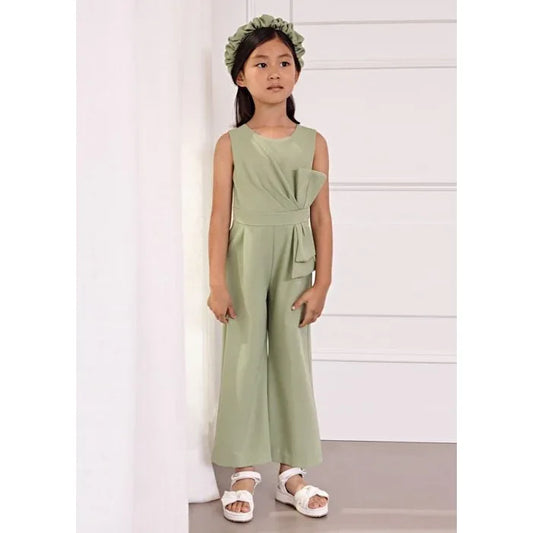 Mono crepe verde con lazada - PARDALETS
