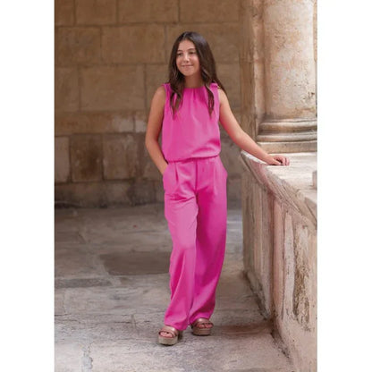 Mono fucsia con bolsillos - PARDALETS