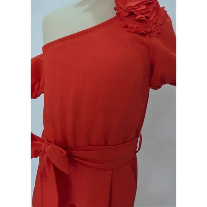 Mono rojo de pantalón largo y pompón - PARDALETS