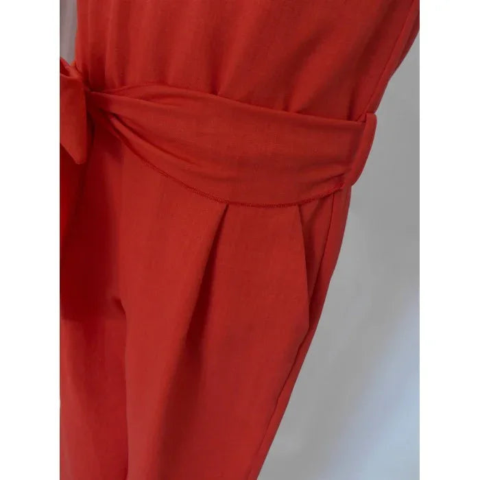 Mono rojo de pantalón largo y pompón - PARDALETS