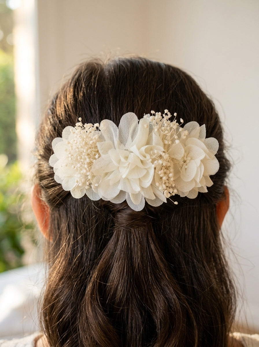 Tocado/broche beig