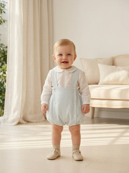 Peto hielo con camisa lino manga larga