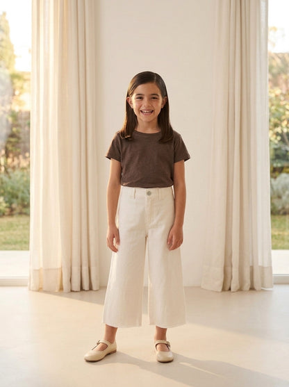 Pantalon blanco culotte