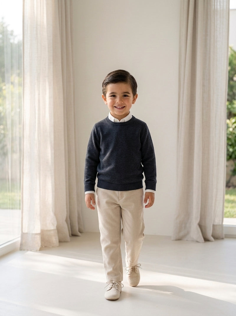 Pantalon largo beig