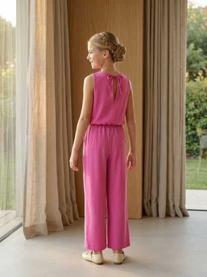 Mono fucsia con bolsillos