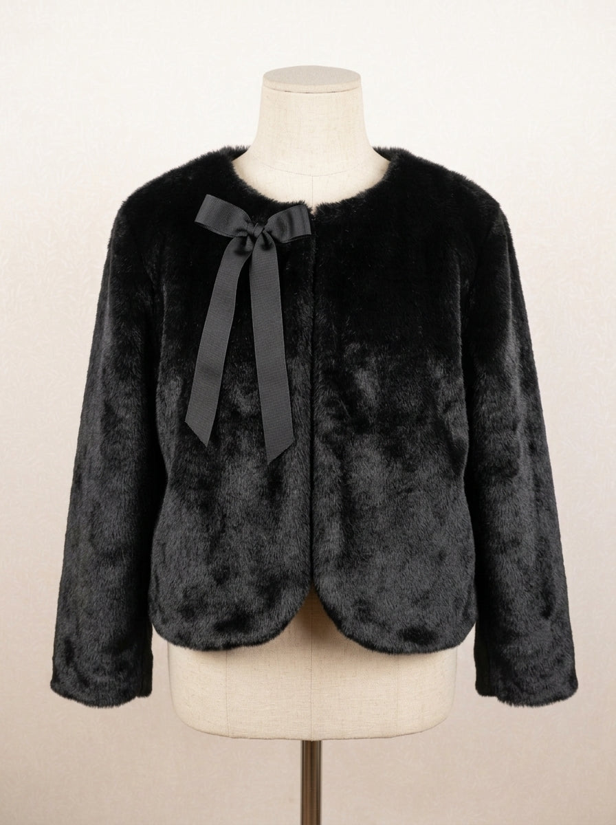 Bolero pelo extrasuave negro