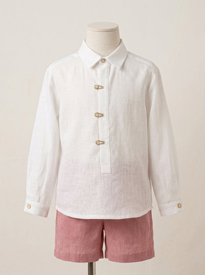 Conjunto camisa y short rosa "Capricornio"
