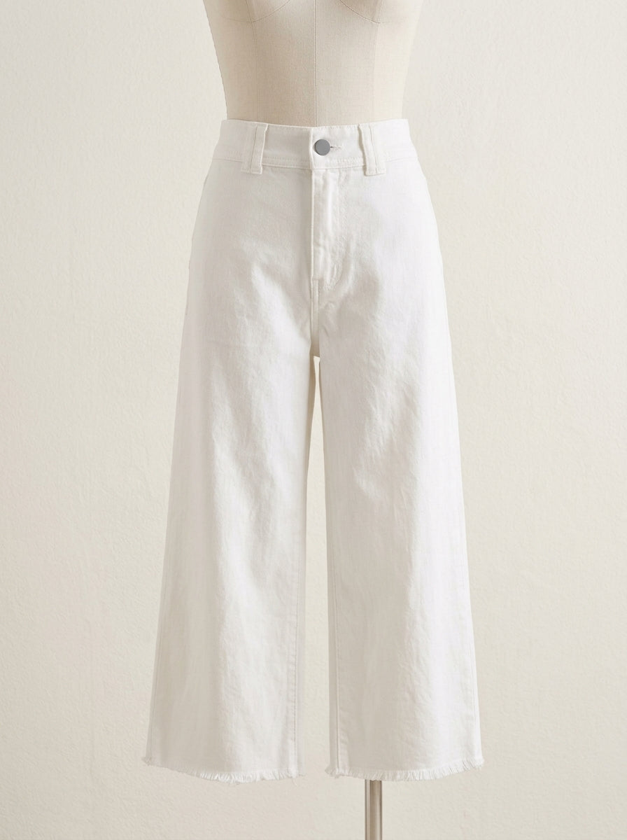 Pantalon blanco culotte