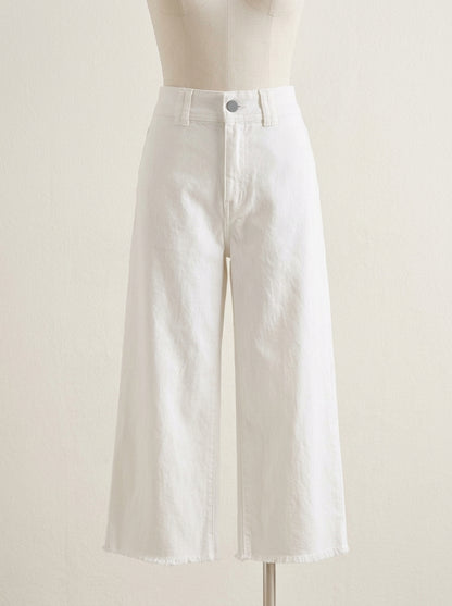Pantalon blanco culotte