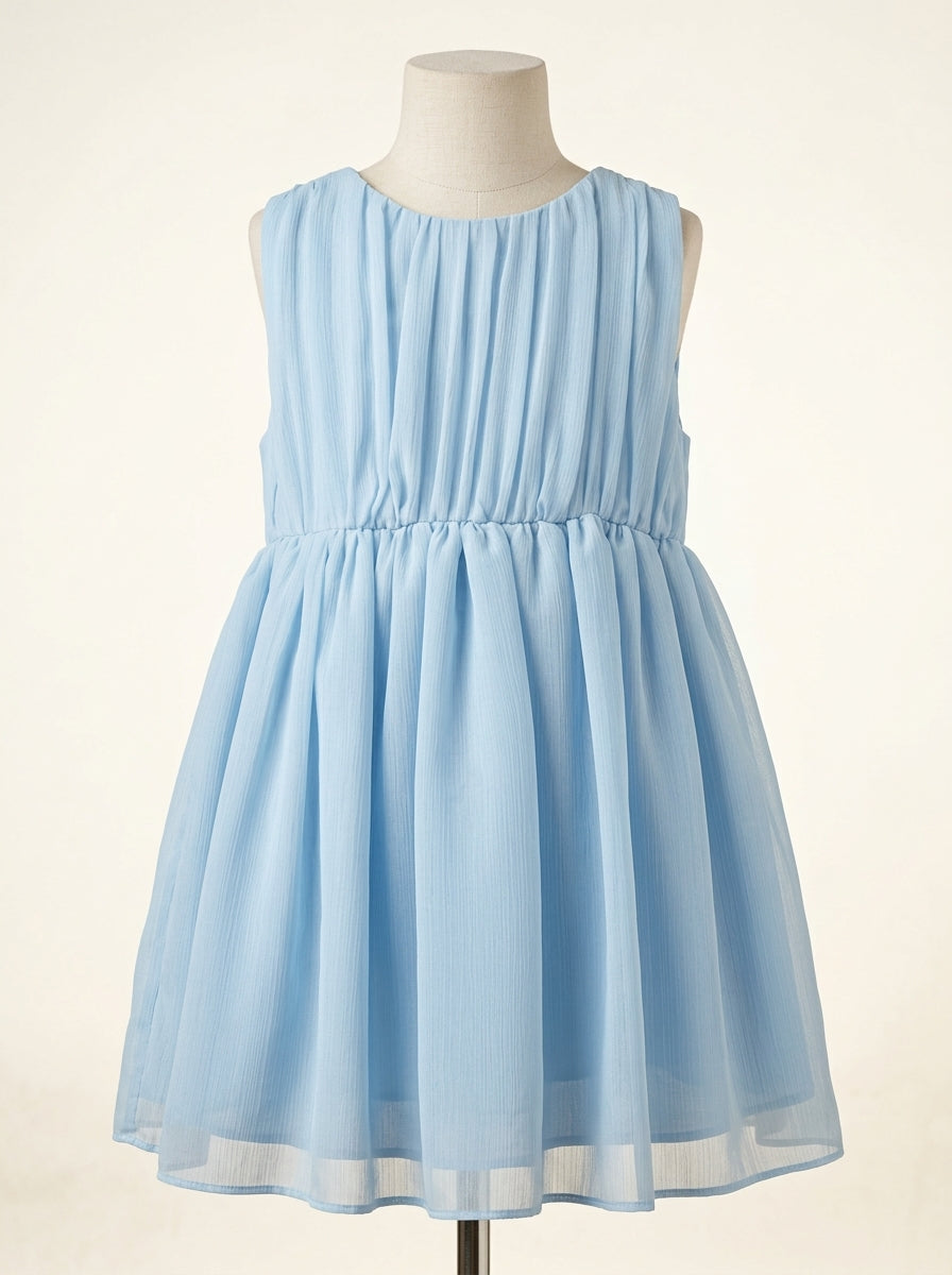 Vestido gasa azul