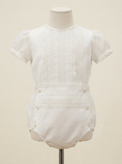 Conjunto camisa organza beig y braguita