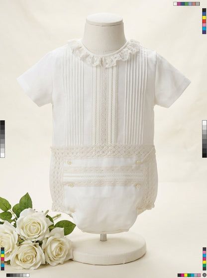 Conjunto camisa organza con puntillas