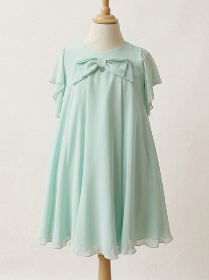 Vestido gasa verde agua