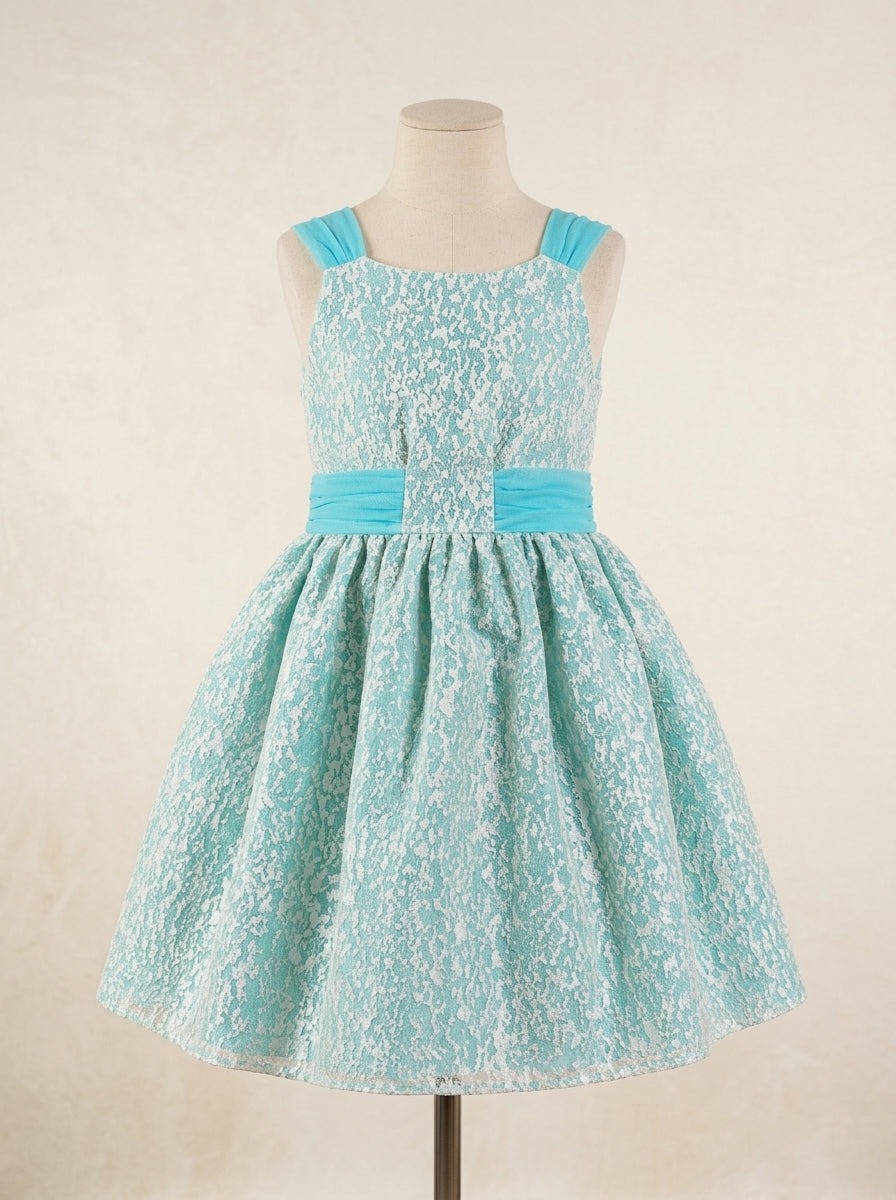 Vestido verde agua