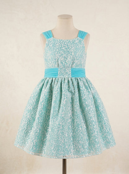 Vestido verde agua