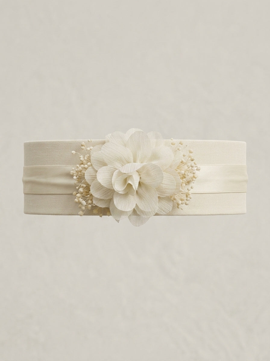 Diadema elastica 1 flor beig