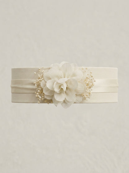 Diadema elastica 1 flor beig