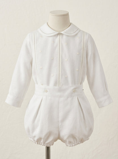 Conjunto camisa y bombacho bordado