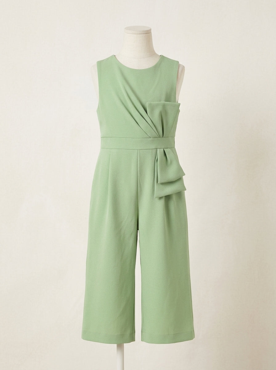 Mono crepe verde con lazada