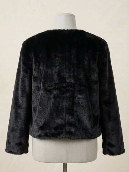 Bolero pelo extrasuave negro