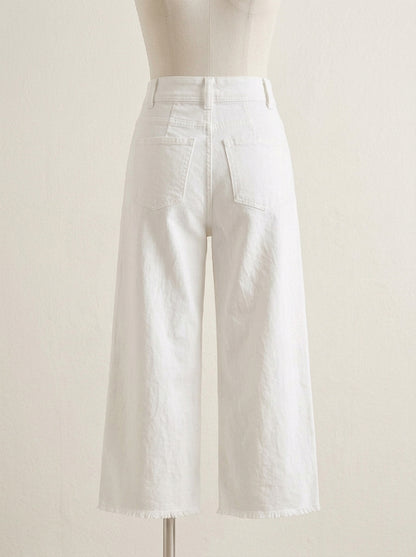 Pantalon blanco culotte