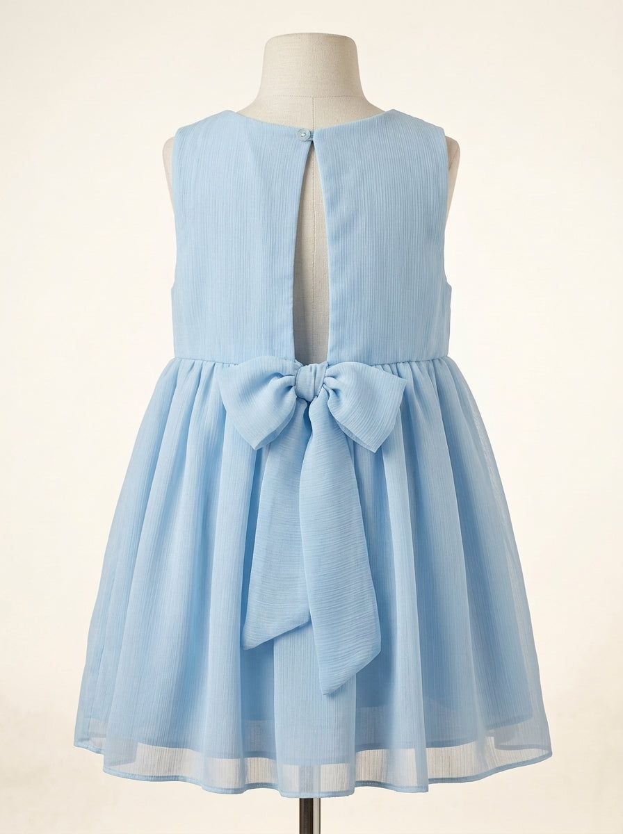 Vestido gasa azul