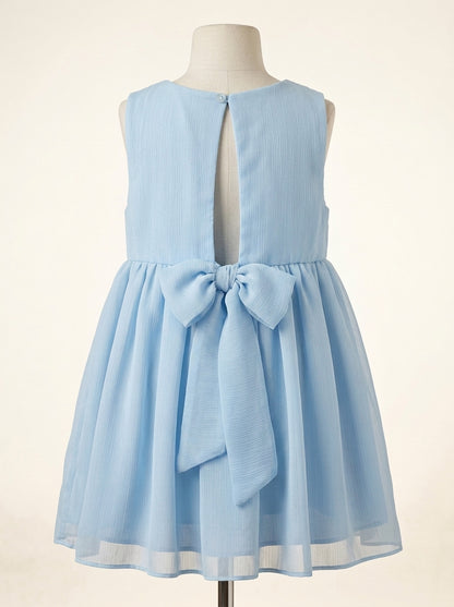 Vestido gasa azul
