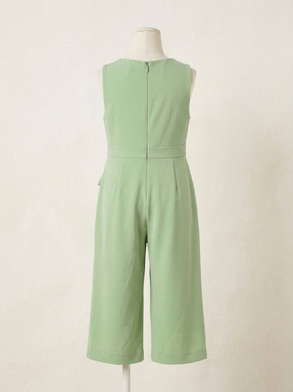 Mono crepe verde con lazada