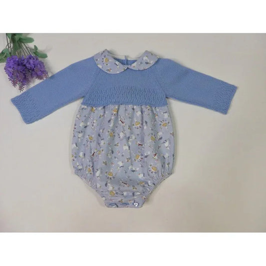 Pelele celeste y estampado de patitos - PARDALETS
