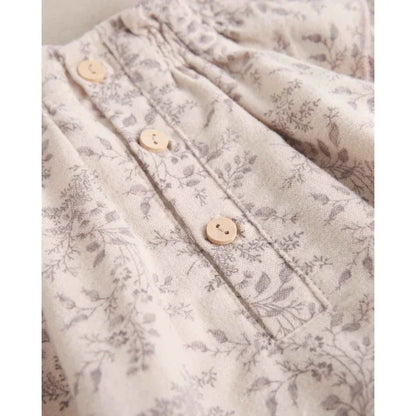 Ranita beig con flores malva - PARDALETS