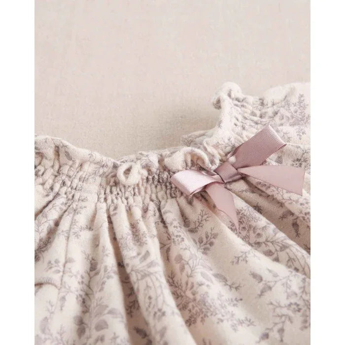 Ranita beig con flores malva - PARDALETS