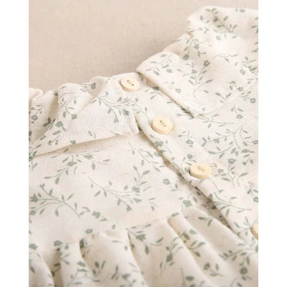 Ranita beig con flores verdes - PARDALETS
