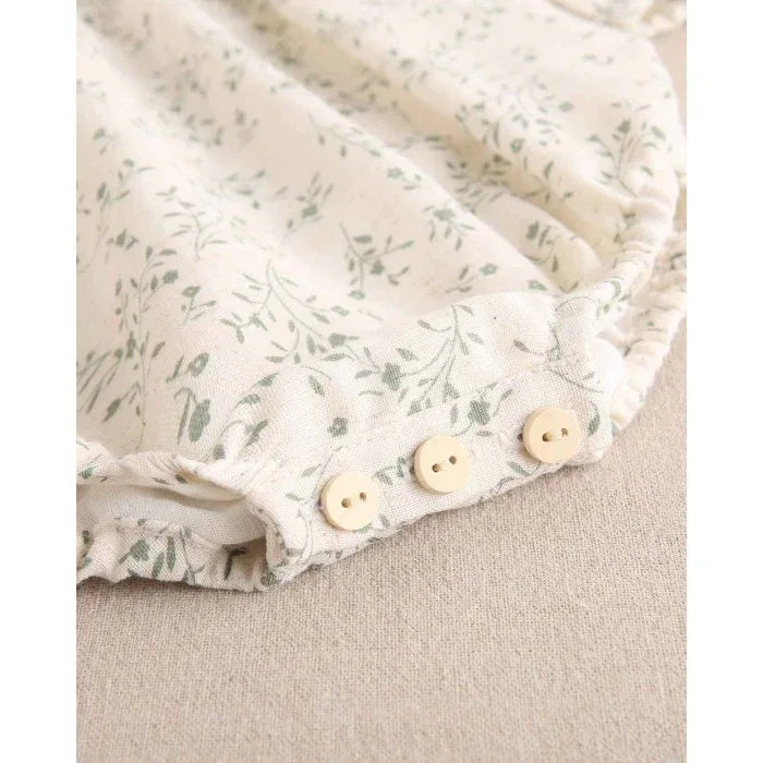 Ranita beig con flores verdes - PARDALETS