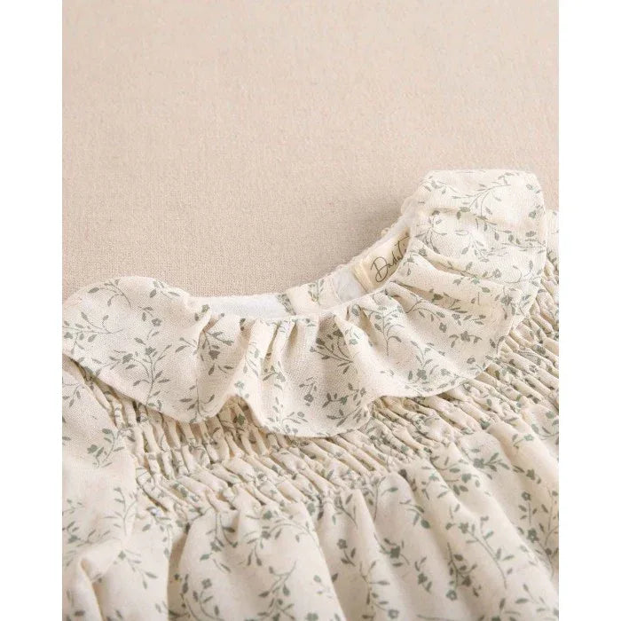 Ranita beig con flores verdes - PARDALETS
