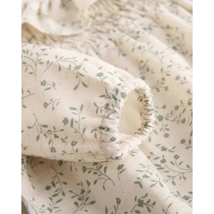 Ranita beig con flores verdes - PARDALETS