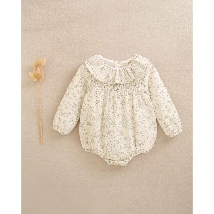 Ranita beig con flores verdes - PARDALETS