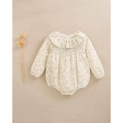 Ranita beig con flores verdes - PARDALETS