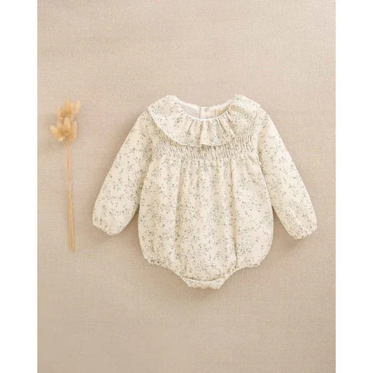 Ranita beig con flores verdes - PARDALETS