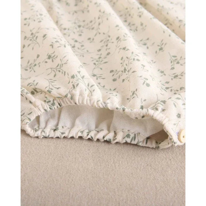 Ranita beig con flores verdes - PARDALETS