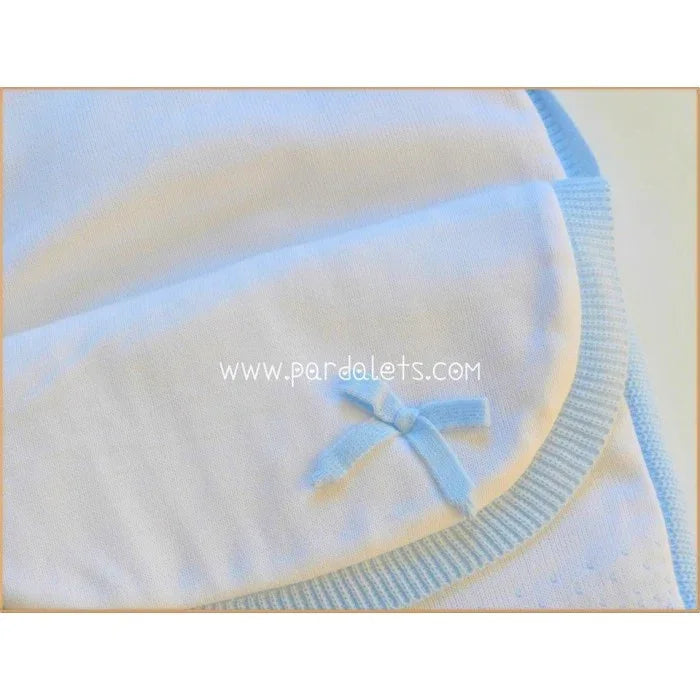 Saco de lana celeste y blanco - PARDALETS