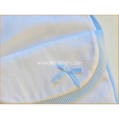 Saco de lana celeste y blanco - PARDALETS