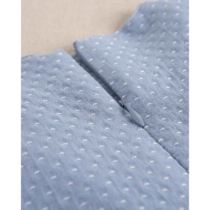 Vestido azul con puntitos blancos - PARDALETS