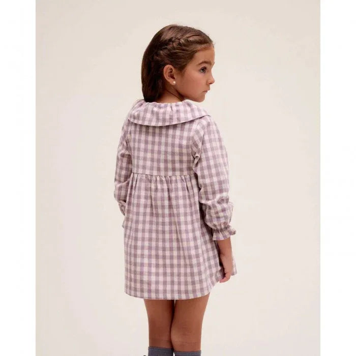 Vestido de cuadros malva - PARDALETS
