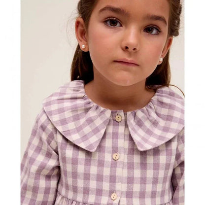 Vestido de cuadros malva - PARDALETS