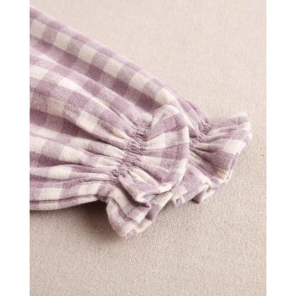 Vestido de cuadros malva - PARDALETS