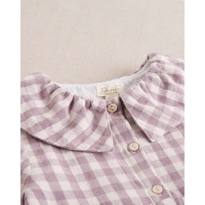 Vestido de cuadros malva - PARDALETS