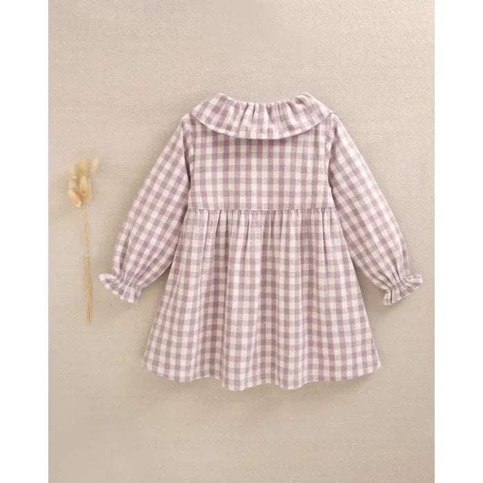 Vestido de cuadros malva - PARDALETS